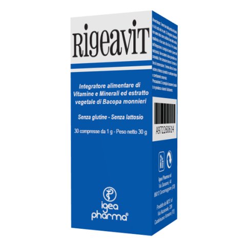 Igea Pharma Rigeavit Integratore Di Vitamine E Minerali 30 Compresse