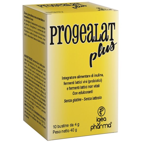 Igea Pharma Progealat Plus Integratore Di Fermenti Lattici E Prebiotici 10 Bustine