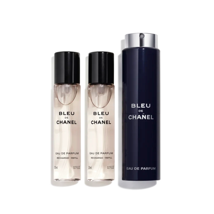 Bleu De Chanel Eau De Parfum Twist And Spray 3 x 20ml